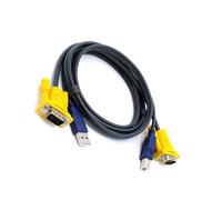 Compact USB 2.0 KVM switcher with 1080p VGA with easy computer intelligent switching and smooth device control KVM switcher