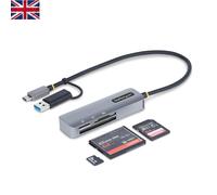 Compact USB-C Memory Card Reader - Effortless Compatibility with 5Gbps Speed