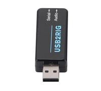 Compact USB Sound Adapter with Dual 3.5mm Jacks, External Stereo Converter for PC Laptop, Plug and Play Microphone Headset Interface
