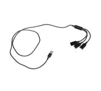 Compact USB Splitter Cable USB to 3 USB Female Adapter to Expand Connection of Devices like Printer Cameras