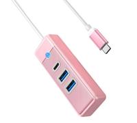 Compact USB3.0 Hub with USB a & Single USB C for Fast Charging and Sync C Adapters