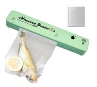Compact Vacuum Sealer | Reusable Waterproof Electric, Portable Vacuum Sealer and Resealing Machine, for Meat Vegetables Cereals Seafood Fruit Kitchen Storage