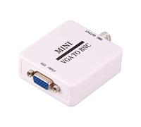 Compact VGA to BNC Adapter High Definition Video Converter for Home HDTV Monitor Computer USB Powered