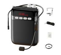 Compact Voice Amplifier | Voice Enhancer Amplifier | Portable Voice Amplifier | Long Battery Life Personal Microphone and Speaker With Adjustable Strap for Teachers, Coaches