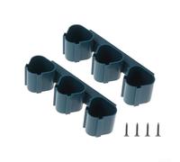 Compact Wall Mount Battery Rack for Bosch 10 8V & 12V Tools and Equipment (Blue)