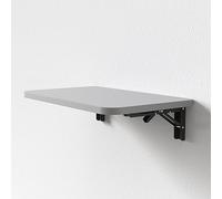 Compact Wall Mounted Folding Table Solid Wood Space Saving Desk for Small Spaces Home Office Kitchen Versatile Dining & Computer Workstation