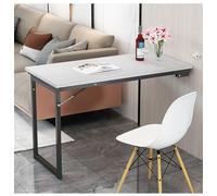 Compact Wall Mounted Folding Table - Space-Saving Drop-Leaf Desk for Kitchen Study Bedroom Bathroom Balcony - Versatile Wooden Foldable Table 90x50x75cm