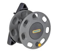 Compact Wall Mounted Hose Reel - 30m Capacity Lightweight Hose Storage Box with Manual Rewind, Hose Guide & Mounting Kit, No Hose Included (100-000-939)