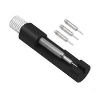 Compact Watch Adjustment Tool Built from Metal with Spring Bar Remover and 3 Replacement Pins for On-the-Go Repairs