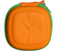Compact Watch Storage Bag Designed For Children With Organized Mesh Pocket And Non Slip Dividers To Hold Cables Securely In Purple Color Safe Travel(Orange)