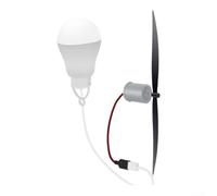 Compact Wind Turbine Generator System with LED Output for Introductory Courses on Green Energy Technologies