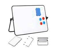 Compact Wipe Clean Board Set for School Work or Travel Includes 8 Markers and Hanging Accessories 30x42cm Tiny Whiteboard Set