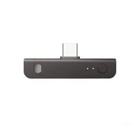 Compact Wireless Microphone for DJI Controllers - Omnidirectional Condenser Lav Mic with Noise Reduction for Broadcasting Lectures Reports Black 5x1.1x0.8CM(B)