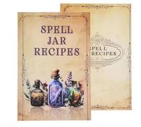 Compact Witch Spell Book, Portable Complete Detailed Content Craft Guide, Enchantment Supplies for Home School Travel, Parties, Gatherings, Occult and Study