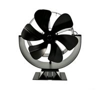 Compact Wood Stove Fan for Small Spaces High Airflow | Thermal energy driven, no batteries needed, automatic adjustment, silent motor, heating
