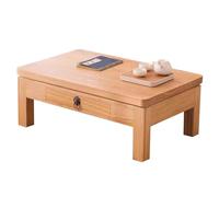 Compact Wooden Coffee Table with Storage Drawer Stable 60/70/100 cm Ideal for Home Office Writing Reading Laptop UseVersatile Workbench/Desk