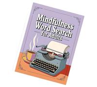 Compact Word Search Game Pad for Commuters Easy Carry Educational Entertainment On-The-Go Puzzle Book