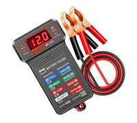 Compacted Battery Tester for Car Trucks and Motorcycles Electrical Systems with Accurate Voltages Measurement and Features Motorcycle Battery Tester