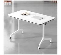 CompactFolding Meeting Table with Lockable Casters Mobile SpaceSaving Desk for Training Conference Office & Educational Use Easy Storage and Transport
