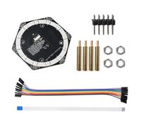 Compactly 6+1 Mics Array Development Board Supporting I2S Interfaces and Programmable Lighting Effects for Beamforming Integrated Structure Pickup Array