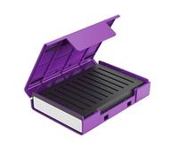 Compactly ABS Hard Drives Container Holds 4x2.5In Or 1x3.5In Solid Disk Builts-In Reinforced Shock-Resistant Cushion External HDDs Enclosure