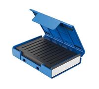 Compactly ABS Hard Drives Container Holds 4x2.5In Or 1x3.5In Solid Disk Builts-In Reinforced Shock-Resistant Cushion Hard Drive Dock