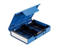 Compactly ABS Hard Drives Container Holds 4x2.5Inch Or 1x3.5Inch Drives Builts-In Shock-Resistant Cushion Pad