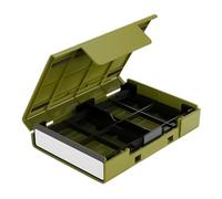 Compactly ABS Hard Drives Container Holds 4x2.5Inch Or 1x3.5Inch Drives Builts-In Shock-Resistant Cushion Pad
