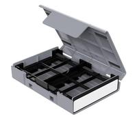 Compactly ABS Hard Drives Container Holds 4x2.5Inch Or 1x3.5Inch Drives Builts-In Shock-Resistant Cushion Pad