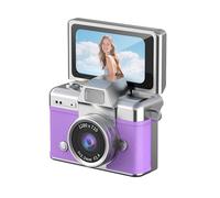 Compactly Keychain Digital Camera with 180° Screen Builts in Art Camcorder for Students Beginners Photographers Portable Digital Camera