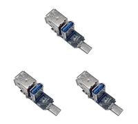 Compactly USB C Adapter Multiport Expansion Module With 1xUSB3.0 Port 2xUSB2.0 Port Highly Speed Data Transfer For PC Type C To Splitter Module