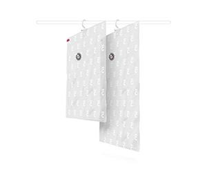 Compactor Aspispace Set of 2 Vacuum Compression Bags, Size M/L, Transparent - Reduces Volume By 3X, Reusable, Saves 80 Percent Space