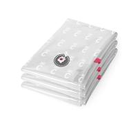 Compactor Aspispace Set of 3 XL Vacuum Compression Bags - 80X130 cm, Transparent - Reusable, Space-Saving Storage Solution