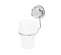 Compactor Bestlock Wall Mounted Toothbrush Holder, Suction Cup Mounting, Supports up to 3kg, Anti-Rust Chrome Plated Iron, 8 x 11 x H.15.5 cm, RAN4696