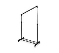 Compactor Clothes Rail, STEEL AND PLASTIC, Black, 91.5 x 42 x H.102/170 cm