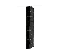 Compactor Hanging Organiser for Shoes and Clothing, 9 Compartments, Velcro Fastening, Supports up to 6kg, Black, Urban Range, Polypropylene, 15 x 30 x H128 cm, RAN6274, PEVA