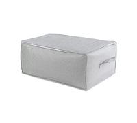 Compactor Duvet Storage Bag with Zip, 50 x 70 x 30 cm, Polypropylene, Boston Range, Grey/White, RAN10164