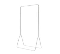 COMPACTOR Fyn Single Metal Clothes Hanging Rail, Steel, White, RAN7655