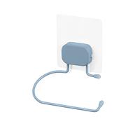 Compactor Grena toilet Roll Holder, Self-Adhesive, Powder Coated Metal, Blue, 13X6.5X13.5 cm