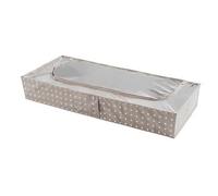 Compactor Extra Flat Underbed Storage Case, Anti-Dust, Rivoli Range, Brown/White, Polypropylene and EVA, 45 x 108 x H15cm, RAN5182_BROWN