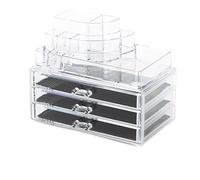 Compactor Jewellery and Cosmetics Box with 3 Drawers, Transparent, Polystyrene, Article RAN5055