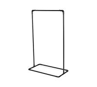 Compactor Kazan Single Clothes Hanging Rail, Metal, Black, 100 x 48 x 160 cm, RAN10120