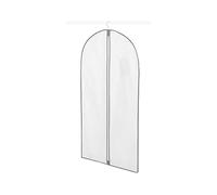 Compactor Clothes Cover Bag, Long Length for Dresses and Coats, Zip Closure, Anti-Dust, World of Storage Range, White, 60 x 137 cm, RAN631, NON WOVEN 75G