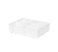 Compactor Tex Cesto 5 Scomparti, 32 X 25 X 8 cm, White, RAYON BELT, 5 Compartment