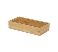 Compactor Bamboo Storage Box, Osaka Model, Rectangular, Dark Wood, 30 x 15 x H. 6.5 cm, RAN6962, BAMBOOO, XX Large, Brown