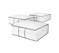 Compactor Neotex Set of 3 Duvet Bags - Durable Soft Storage Solutions With Handles, 100 Percent Polypropylene With Transparent Peva top (Sku: RAN9811)