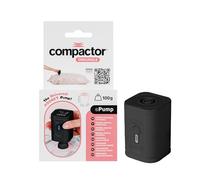 Compactor - Portable cordless electric pump for vacuum storage bags - USB charging - Powerful - Compact travel design - Bag compatible Compactor
