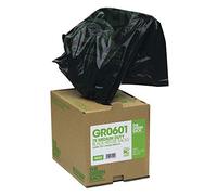 Compactor Sack in Dispenser, Black, Pack of 40