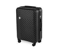 Compactor Set of 2 Cosmos Hybrid Luggage Suitcases with Built-in Vacuum Bag, 1 x Small, 3.2kg, 1 x XL, 5.2kg, with Pump and Scales, Black, RAN10240