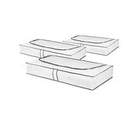 Compactor Set of 3 Under-Bed Neotex Bags, 45 x 108 x H 15 cm, N.W 0.11 Kg, White, Non Applicable